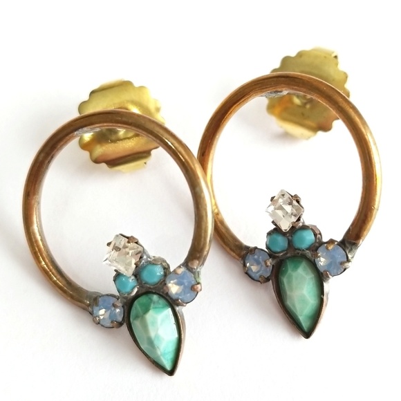 Sorrelli Jewelry - Sorrelli Calcedon Small Hoop Post Earrings